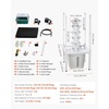 image:imageVEVOR Hydroponic Tower 30 Pods 6 Tiers Hydroponics Growing System Kit with App Control Vertical Home Garden with 20L Water Tank amp Pump Planter Germination Kit for Indoor Herbs Fruits VegetablesPro6 Tiers30 PodsWith Grow Light