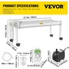 image:imageVEVOR Hydroponics Growing System Kit 1Tier 36 Sites UPVC Pipe Hydroponic Grow Kit with Timed Irrigation Sun amp Light Blocking Pipes Indoor Home Garden Vegetable Planting Grow Kits for Fruit HerbWhite