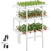 image:imageVEVOR Hydroponics Growing System Kit 1Tier 36 Sites UPVC Pipe Hydroponic Grow Kit with Timed Irrigation Sun amp Light Blocking Pipes Indoor Home Garden Vegetable Planting Grow Kits for Fruit HerbWhite  Standard Version