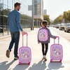 image:imageVEVOR Kids Luggage Set 2 Piece 18 Inch Hardside Rolling Wheels Suitcase with HardShell Backpack Dinosaur Kids Carry on Luggage Set Holiday Birthday Gift for Girls amp Boys Airline ApprovedUnicorn