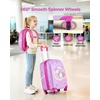 image:imageVEVOR Kids Luggage Set 2 Piece 18 Inch Hardside Rolling Wheels Suitcase with HardShell Backpack Dinosaur Kids Carry on Luggage Set Holiday Birthday Gift for Girls amp Boys Airline ApprovedUnicorn