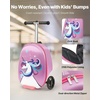 image:imageVEVOR Kids Luggage Set 2 Piece 18 Inch Hardside Rolling Wheels Suitcase with HardShell Backpack Dinosaur Kids Carry on Luggage Set Holiday Birthday Gift for Girls amp Boys Airline ApprovedUnicorn