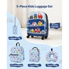 image:imageVEVOR Kids Luggage Set 2 Piece 18 Inch Hardside Rolling Wheels Suitcase with HardShell Backpack Dinosaur Kids Carry on Luggage Set Holiday Birthday Gift for Girls amp Boys Airline ApprovedCar