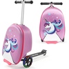 image:imageVEVOR Kids Luggage Set 2 Piece 18 Inch Hardside Rolling Wheels Suitcase with HardShell Backpack Dinosaur Kids Carry on Luggage Set Holiday Birthday Gift for Girls amp Boys Airline ApprovedUnicorn