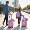 image:imageVEVOR Kids Luggage Set 2 Piece 18 Inch Hardside Rolling Wheels Suitcase with HardShell Backpack Dinosaur Kids Carry on Luggage Set Holiday Birthday Gift for Girls amp Boys Airline ApprovedUnicorn