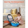 image:imageVEVOR Kids Luggage Set 2 Piece 18 Inch Hardside Rolling Wheels Suitcase with HardShell Backpack Dinosaur Kids Carry on Luggage Set Holiday Birthday Gift for Girls amp Boys Airline ApprovedMonster