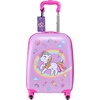 image:imageVEVOR Kids Luggage Set 2 Piece 18 Inch Hardside Rolling Wheels Suitcase with HardShell Backpack Dinosaur Kids Carry on Luggage Set Holiday Birthday Gift for Girls amp Boys Airline ApprovedUnicorn