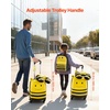 image:imageVEVOR Kids Luggage Set 2 Piece 18 Inch Hardside Rolling Wheels Suitcase with HardShell Backpack Dinosaur Kids Carry on Luggage Set Holiday Birthday Gift for Girls amp Boys Airline ApprovedYellow