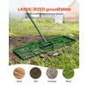 image:imageVEVOR Lawn Leveling Rake 48 in x 10 in Level Lawn Tool HeavyDuty Lawn Leveler with 78 in Steel Extended Handle Rake Suit CPPZP1048000TBPBMV0