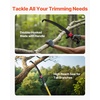 image:imageVEVOR Manual Pole Saw 3842625 ft Extendable Pole Tree Pruner Sharp 65Mn Steel Blade Lightweight Fiberglass Handle Pole DoubleHook Saw for High Branch Trimming Pruning Tool for Palms Shrubs