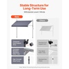 image:imageVEVOR Manual Retractable Awning 157 Outdoor Retractable Patio Awning Sunshade Shelter Height Adjustable Patio Door Window Canopy with Manual Crank Handle for Backyard Garden Balcony Dark GrayDark Gray