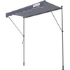 image:imageVEVOR Manual Retractable Awning 157 Outdoor Retractable Patio Awning Sunshade Shelter Height Adjustable Patio Door Window Canopy with Manual Crank Handle for Backyard Garden Balcony Dark GrayDark Gray