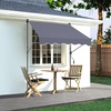 image:imageVEVOR Manual Retractable Awning 157 Outdoor Retractable Patio Awning Sunshade Shelter Height Adjustable Patio Door Window Canopy with Manual Crank Handle for Backyard Garden Balcony Dark GrayDark Gray