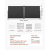 image:imageVEVOR Retractable Side Awning 71 x 118 Patio Retractable Side Screen with 180 gm Polyester Fabric Waterproof Sunshade Outdoor Privacy Screen Room Divider for Garden Balcony Pools Deck GrayGray