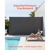image:imageVEVOR Retractable Side Awning 71 x 118 Patio Retractable Side Screen with 180 gm Polyester Fabric Waterproof Sunshade Outdoor Privacy Screen Room Divider for Garden Balcony Pools Deck GrayGray