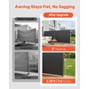 image:imageVEVOR Retractable Side Awning 71 x 118 Patio Retractable Side Screen with 180 gm Polyester Fabric Waterproof Sunshade Outdoor Privacy Screen Room Divider for Garden Balcony Pools Deck GrayGray