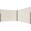 image:imageVEVOR Retractable Side Awning 71 x 118 Patio Retractable Side Screen with 180 gm Polyester Fabric Waterproof Sunshade Outdoor Privacy Screen Room Divider for Garden Balcony Pools Deck GrayBeige
