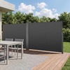 image:imageVEVOR Retractable Side Awning 71 x 118 Patio Retractable Side Screen with 180 gm Polyester Fabric Waterproof Sunshade Outdoor Privacy Screen Room Divider for Garden Balcony Pools Deck GrayGray