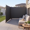image:imageVEVOR Retractable Side Awning 71 x 118 Patio Retractable Side Screen with 180 gm Polyester Fabric Waterproof Sunshade Outdoor Privacy Screen Room Divider for Garden Balcony Pools Deck GrayGray