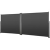 image:imageVEVOR Retractable Side Awning 71 x 118 Patio Retractable Side Screen with 180 gm Polyester Fabric Waterproof Sunshade Outdoor Privacy Screen Room Divider for Garden Balcony Pools Deck GrayGray