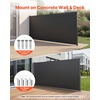 image:imageVEVOR Retractable Side Awning 71 x 118 Patio Retractable Side Screen with 180 gm Polyester Fabric Waterproof Sunshade Outdoor Privacy Screen Room Divider for Garden Balcony Pools Deck GrayGray