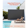 image:imageVEVOR Retractable Side Awning 71 x 118 Patio Retractable Side Screen with 180 gm Polyester Fabric Waterproof Sunshade Outdoor Privacy Screen Room Divider for Garden Balcony Pools Deck GrayGray