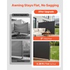 image:imageVEVOR Retractable Side Awning 71 x 118 Patio Retractable Side Screen with 180 gm Polyester Fabric Waterproof Sunshade Outdoor Privacy Screen Room Divider for Garden Balcony Pools Deck GrayGray