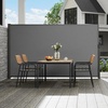 image:imageVEVOR Retractable Side Awning 71 x 118 Patio Retractable Side Screen with 180 gm Polyester Fabric Waterproof Sunshade Outdoor Privacy Screen Room Divider for Garden Balcony Pools Deck GrayGray