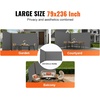 image:imageVEVOR Retractable Side Awning 71 x 118 Patio Retractable Side Screen with 180 gm Polyester Fabric Waterproof Sunshade Outdoor Privacy Screen Room Divider for Garden Balcony Pools Deck GrayGray