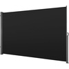 image:imageVEVOR Retractable Side Awning 71 x 118 Patio Retractable Side Screen with 180 gm Polyester Fabric Waterproof Sunshade Outdoor Privacy Screen Room Divider for Garden Balcony Pools Deck GrayBlack