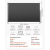 image:imageVEVOR Retractable Side Awning 71 x 118 Patio Retractable Side Screen with 180 gm Polyester Fabric Waterproof Sunshade Outdoor Privacy Screen Room Divider for Garden Balcony Pools Deck GrayGray