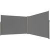 image:imageVEVOR Retractable Side Awning 71 x 118 Patio Retractable Side Screen with 180 gm Polyester Fabric Waterproof Sunshade Outdoor Privacy Screen Room Divider for Garden Balcony Pools Deck GrayGray