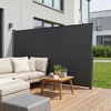 image:imageVEVOR Retractable Side Awning 71 x 118 Patio Retractable Side Screen with 180 gm Polyester Fabric Waterproof Sunshade Outdoor Privacy Screen Room Divider for Garden Balcony Pools Deck GrayGray
