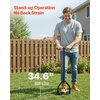 image:imageVEVOR Rolling Lawn Aerator 15 in Manual Push Aerator Roller with 42 Spikes amp 60 in Long Handle Fillable Drum for Added Weight HeavyDuty Lawn Soil Penetrator for Garden Yard Compacted SoilsStepOn