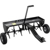 image:imageVEVOR Rolling Lawn Aerator 15 in Manual Push Aerator Roller with 42 Spikes amp 60 in Long Handle Fillable Drum for Added Weight HeavyDuty Lawn Soil Penetrator for Garden Yard Compacted SoilsTow Behind