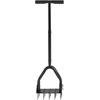 image:imageVEVOR Rolling Lawn Aerator 15 in Manual Push Aerator Roller with 42 Spikes amp 60 in Long Handle Fillable Drum for Added Weight HeavyDuty Lawn Soil Penetrator for Garden Yard Compacted SoilsStepOn