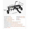 image:imageVEVOR Rolling Lawn Aerator 15 in Manual Push Aerator Roller with 42 Spikes amp 60 in Long Handle Fillable Drum for Added Weight HeavyDuty Lawn Soil Penetrator for Garden Yard Compacted SoilsTow Behind