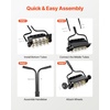 image:imageVEVOR Rolling Lawn Aerator 15 in Manual Push Aerator Roller with 42 Spikes amp 60 in Long Handle Fillable Drum for Added Weight HeavyDuty Lawn Soil Penetrator for Garden Yard Compacted SoilsRolling Weighted Pro