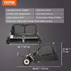 image:imageVEVOR Tow Behind Lawn Sweeper 50Inch 26 cu ft Large Capacity Pull Behind Lawn Sweeper Heavy Duty Leaf amp Grass Collector with Adjustable Sweeping Height for Garden Yard Farm Picking Up Debris50 Inch