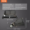 image:imageVEVOR Tow Behind Lawn Sweeper 50Inch 26 cu ft Large Capacity Pull Behind Lawn Sweeper Heavy Duty Leaf amp Grass Collector with Adjustable Sweeping Height for Garden Yard Farm Picking Up Debris44 Inch