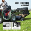 image:imageVEVOR Tow Behind Lawn Sweeper 50Inch 26 cu ft Large Capacity Pull Behind Lawn Sweeper Heavy Duty Leaf amp Grass Collector with Adjustable Sweeping Height for Garden Yard Farm Picking Up Debris50 Inch