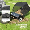 image:imageVEVOR Tow Behind Lawn Sweeper 50Inch 26 cu ft Large Capacity Pull Behind Lawn Sweeper Heavy Duty Leaf amp Grass Collector with Adjustable Sweeping Height for Garden Yard Farm Picking Up Debris50 Inch