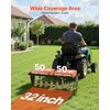 image:imageVEVOR Tow Behind Plug Aerator 40 in Lawn Spike Aerator with Universal Hitch 150lbs Weight Capacity Heavy Duty amp RustResistant Pull Behind Aeration Tool with Tray for Farmland amp Garden TractorsSpike Aerator 32in