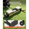 image:imageVEVOR Tow Behind Plug Aerator 40 in Lawn Spike Aerator with Universal Hitch 150lbs Weight Capacity Heavy Duty amp RustResistant Pull Behind Aeration Tool with Tray for Farmland amp Garden TractorsSpike Aerator 40in
