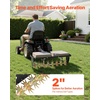 image:imageVEVOR Tow Behind Plug Aerator 40 in Lawn Spike Aerator with Universal Hitch 150lbs Weight Capacity Heavy Duty amp RustResistant Pull Behind Aeration Tool with Tray for Farmland amp Garden TractorsSpike Aerator 32in