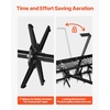 image:imageVEVOR Tow Behind Plug Aerator 40 in Lawn Spike Aerator with Universal Hitch 150lbs Weight Capacity Heavy Duty amp RustResistant Pull Behind Aeration Tool with Tray for Farmland amp Garden TractorsCore Aerator 40in