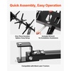 image:imageVEVOR Tow Behind Plug Aerator 40 in Lawn Spike Aerator with Universal Hitch 150lbs Weight Capacity Heavy Duty amp RustResistant Pull Behind Aeration Tool with Tray for Farmland amp Garden TractorsCore Aerator 40in