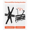 image:imageVEVOR Tow Behind Plug Aerator 40 in Lawn Spike Aerator with Universal Hitch 150lbs Weight Capacity Heavy Duty amp RustResistant Pull Behind Aeration Tool with Tray for Farmland amp Garden TractorsCore Aerator 48in