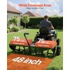 image:imageVEVOR Tow Behind Plug Aerator 40 in Lawn Spike Aerator with Universal Hitch 150lbs Weight Capacity Heavy Duty amp RustResistant Pull Behind Aeration Tool with Tray for Farmland amp Garden TractorsCore Aerator 48in