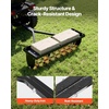 image:imageVEVOR Tow Behind Plug Aerator 40 in Lawn Spike Aerator with Universal Hitch 150lbs Weight Capacity Heavy Duty amp RustResistant Pull Behind Aeration Tool with Tray for Farmland amp Garden TractorsSpike Aerator 32in